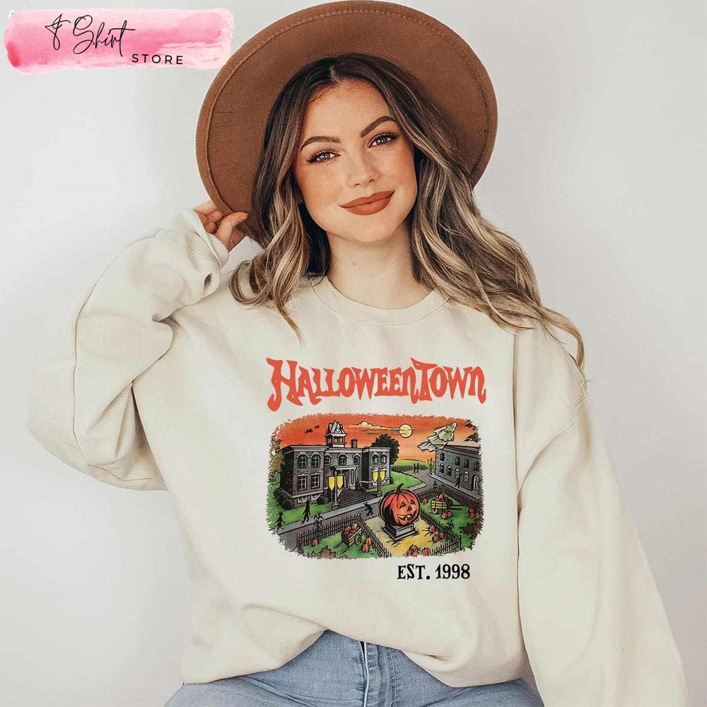 Halloweentown Est 1998 Sweatshirt Halloween Party - Happy Place for Music Lovers.jpg