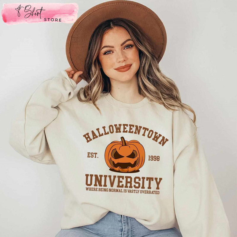 Halloweentown University Est 1998 Sweatshirt Halloween Party - Happy Place for Music Lovers.jpg