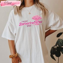 i survived barbenheimer 2023 oppenheimer barbie movie tshirt, custom shirt
