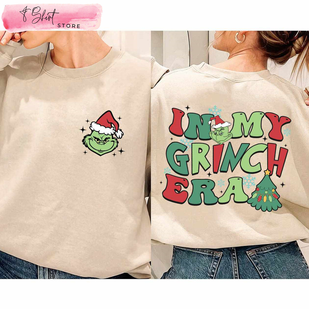 In My Grinch Era Hoodie Grinch Adult Shirt - Happy Place for Music Lovers.jpg