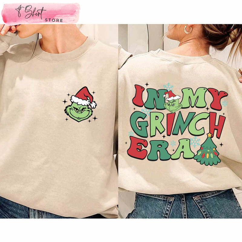 In My Grinch Era Hoodie Grinch Adult Shirt - Happy Place for Music Lovers.jpg