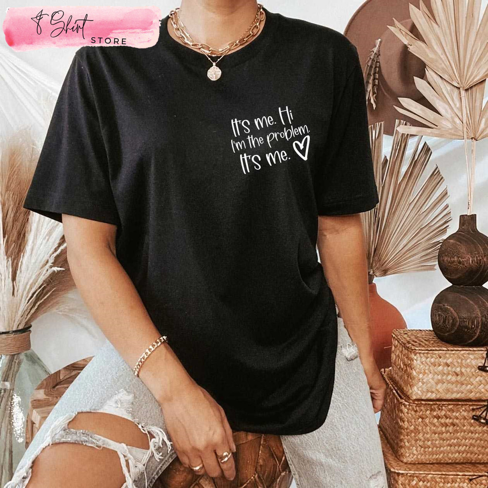 It's Me Hi I'm The Problem Heart Taylor Swift Midnights Sweatshirt - Happy Place for Music Lovers.jpg