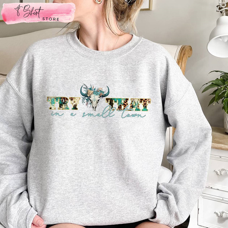 Jason Aldean Country Western T Shirt Try That In A Small Town - Happy Place for Music Lovers.jpg