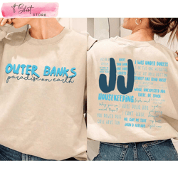 jj maybank sweatshirt 2 sides outer banks show shirt, custom shirt