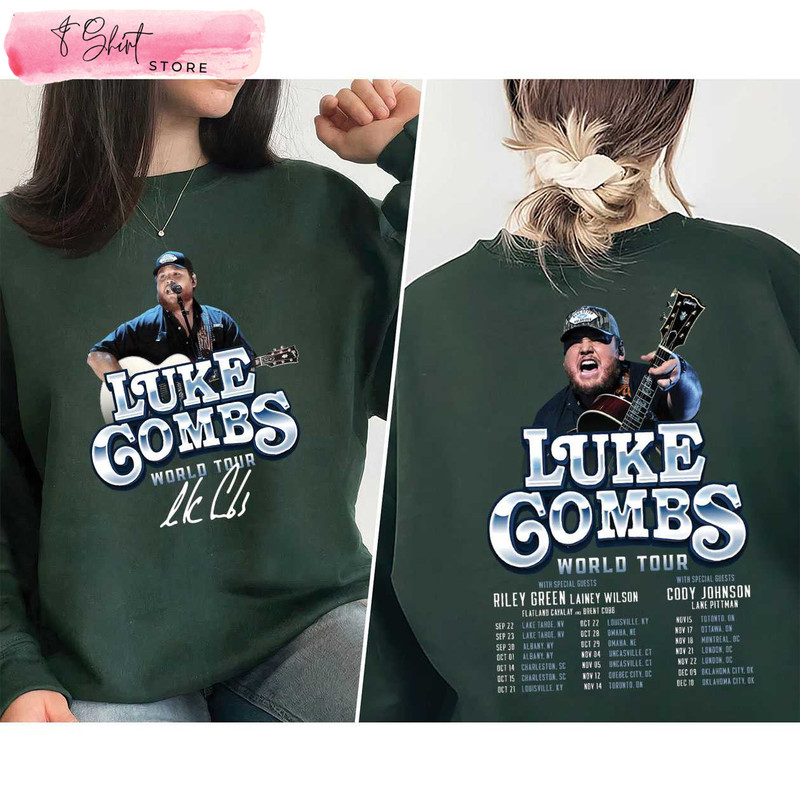 Luke Combs Concert Shirt World Tour Gifts for Country Music Lovers - Happy Place for Music Lovers.jpg