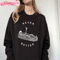 Never Better Funny Skeleton Halloween Sweatshirt, Spooky Season - Happy Place for Music Lovers.jpg