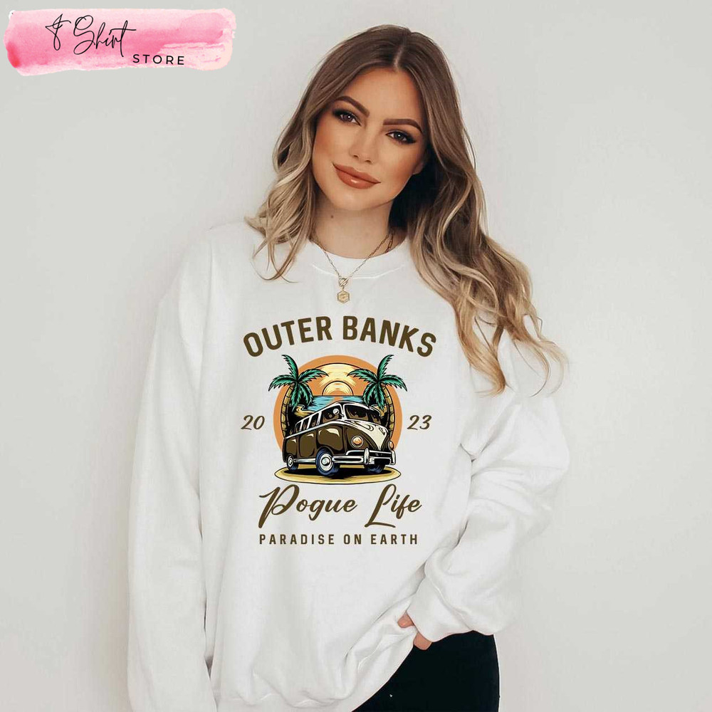Pogue Life Sweatshirt 2023 Outer Banks Show Merch - Happy Place for Music Lovers.jpg