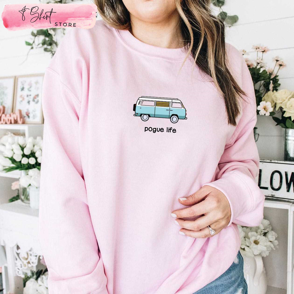 Pogue Life Sweatshirt P4L Outer Banks Netflix Merch - Happy Place for Music Lovers.jpg