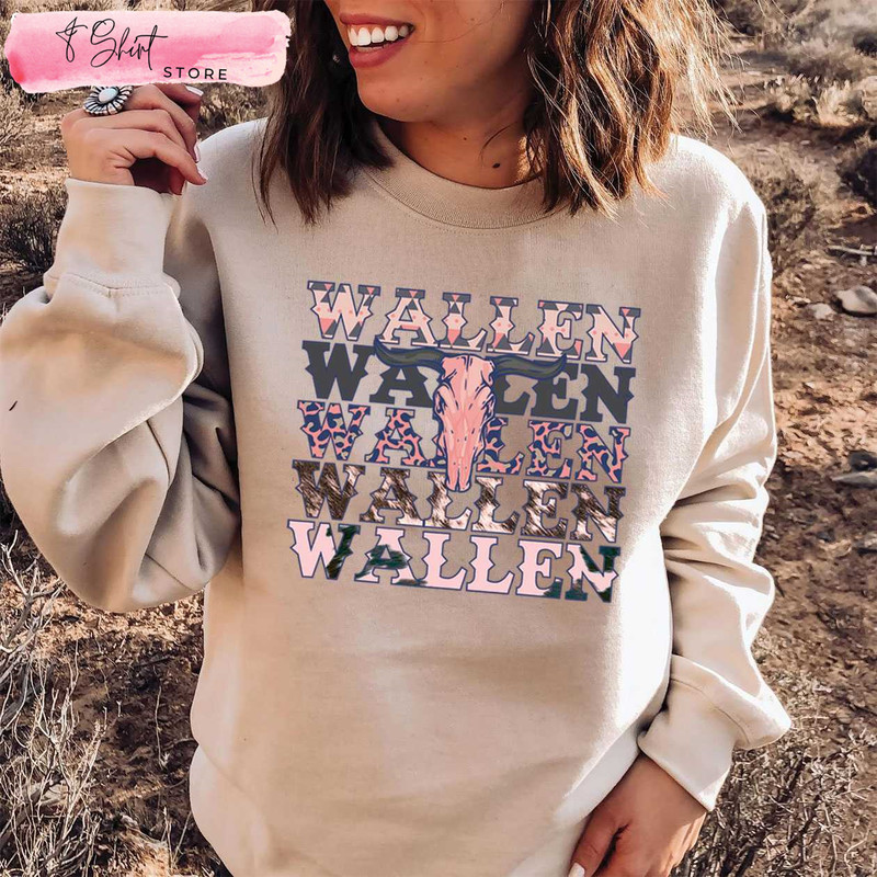 Retro Wallen Sweatshirt Cute Western Shirt Cowboy Cowgirl - Happy Place for Music Lovers.jpg