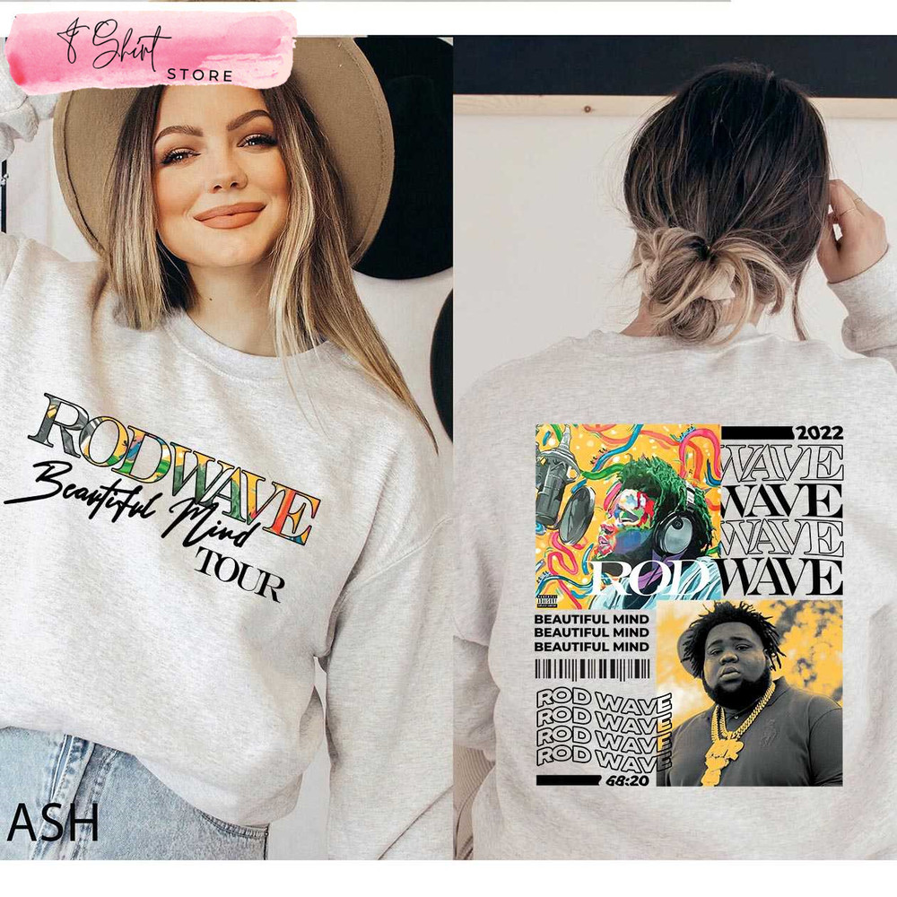 Rod Wave Beautiful Mind Tour Sweatshirt Printed 2 Sides Rod Wave Concert Merch - Happy Place for Music Lovers.jpg