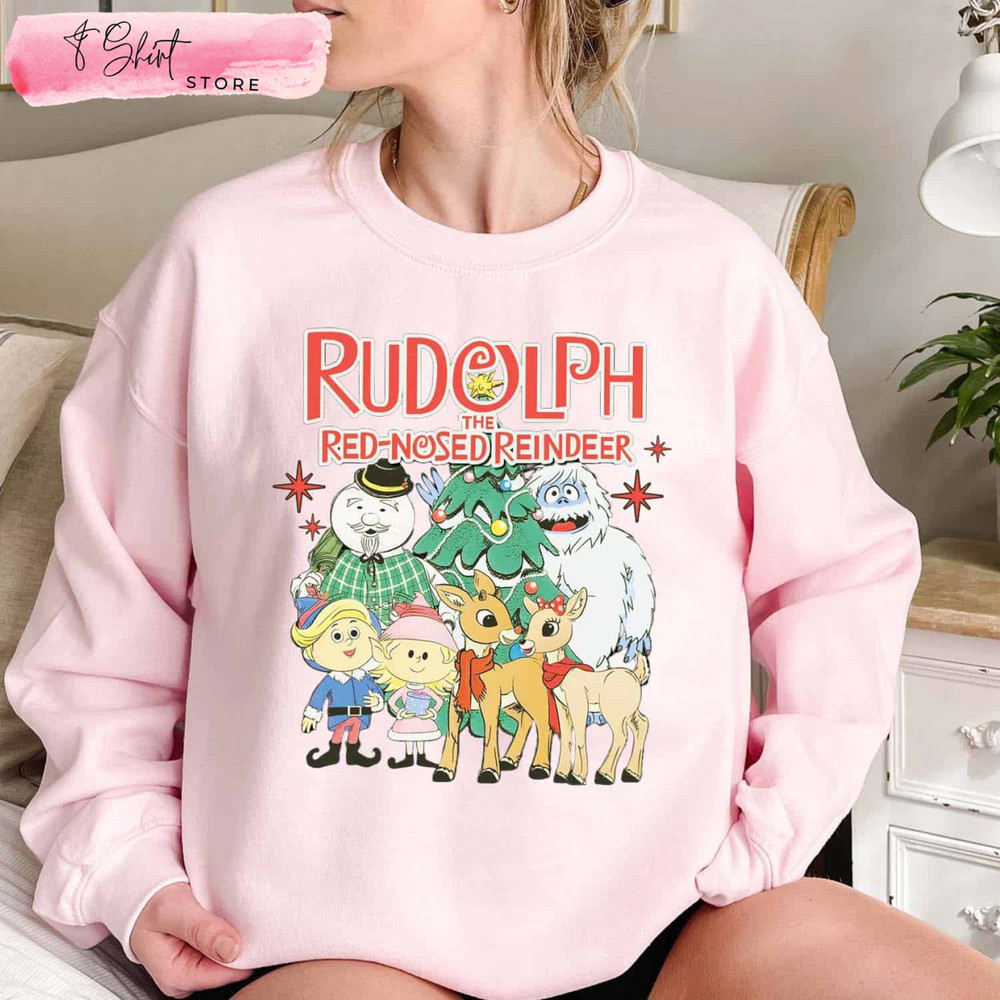 Rudolph Shirt, Rudolph The Red Nosed Reindeer Shirt, Amazing Christmas Gifts - Happy Place for Music Lovers.jpg
