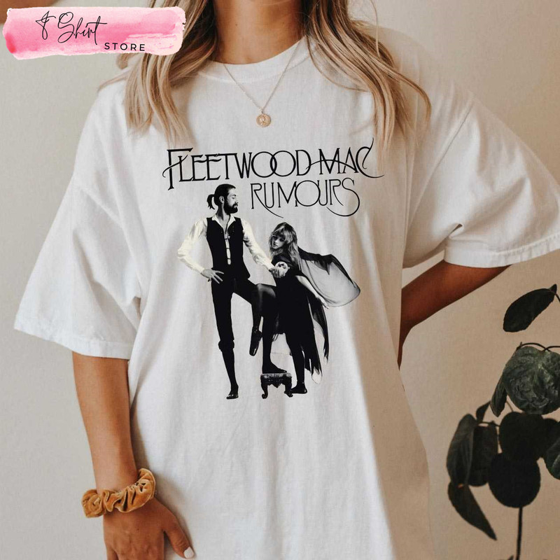 Rumors Women's Fleetwood Mac T Shirt Stevie Nicks Gifts - Happy Place for Music Lovers.jpg