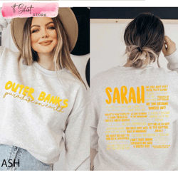 sarah cameron shirt 2 sides outer banks show merch season 3, custom shirt