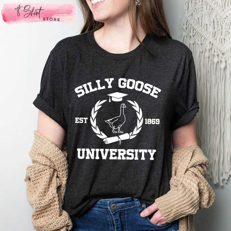 Silly Goose University T Shirt Est 1869 Funny Gifts for Boyfriend - Happy Place for Music Lovers.jpg