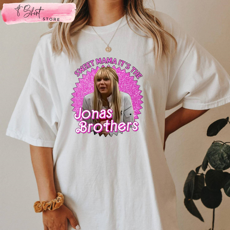 Sweet Mama It's The Jonas Brothers Concert Tee Five Albums One Night Tour - Happy Place for Music Lovers.jpg