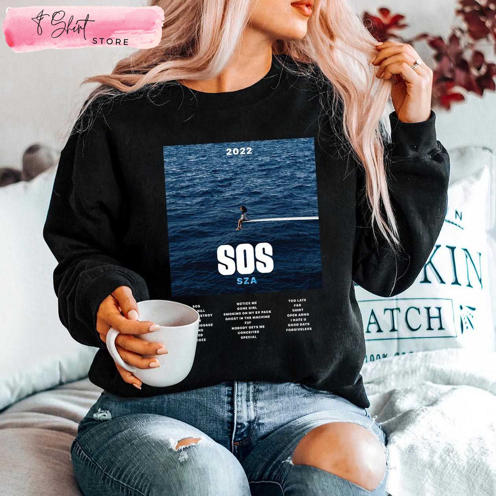 SZA SOS Tracklist SZA Sweatshirt New Album Gift for Fans - Happy Place for Music Lovers.jpg