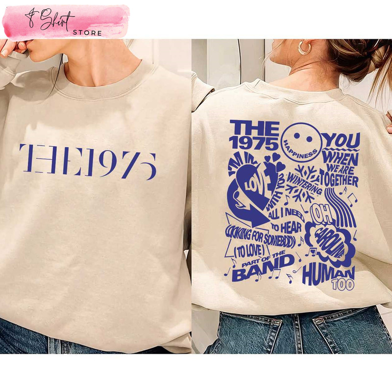 The 1975 Sweatshirt 2 Sides Album Tracklist The 1975 Gift Ideas - Happy Place for Music Lovers.jpg