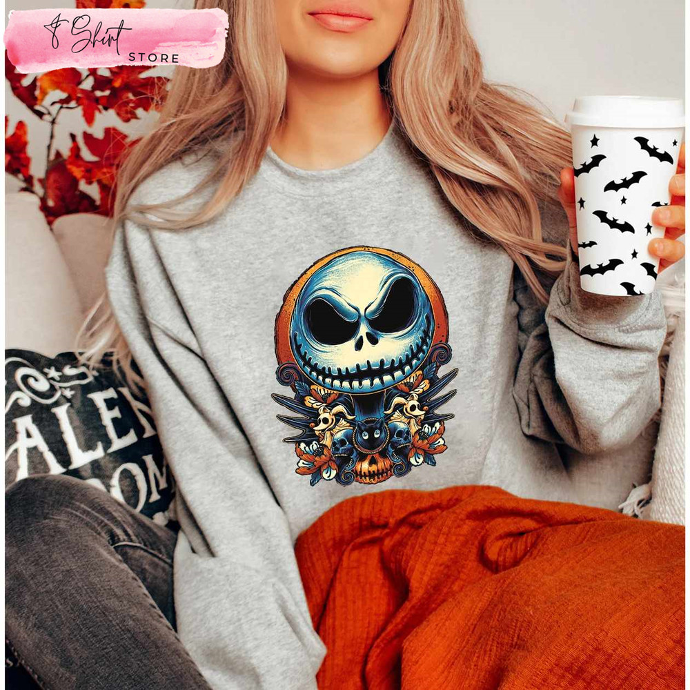 The Nightmare Before Christmas Pumpkin King Jack Skellington Shirt - Happy Place for Music Lovers.jpg