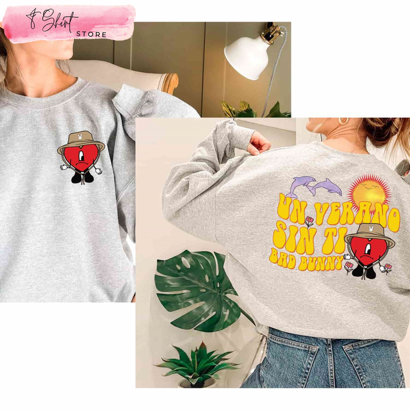 Un Verano Sin Ti Bad Bunny Long Sleeve Shirt, Gifts for Bad Bunny Fans - Happy Place for Music Lovers.jpg