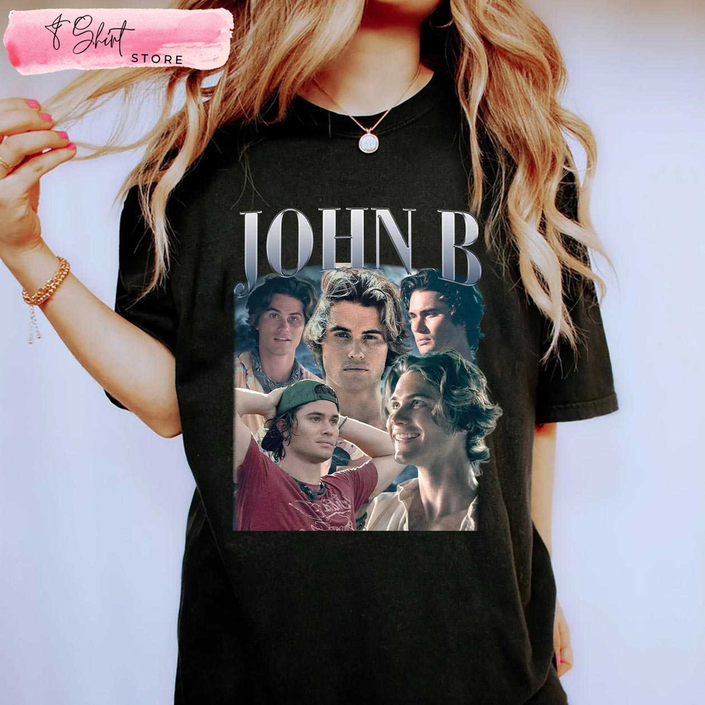 Vintage John B Outer Banks T Shirt OBX Pogue Life Gift Ideas - Happy Place for Music Lovers.jpg