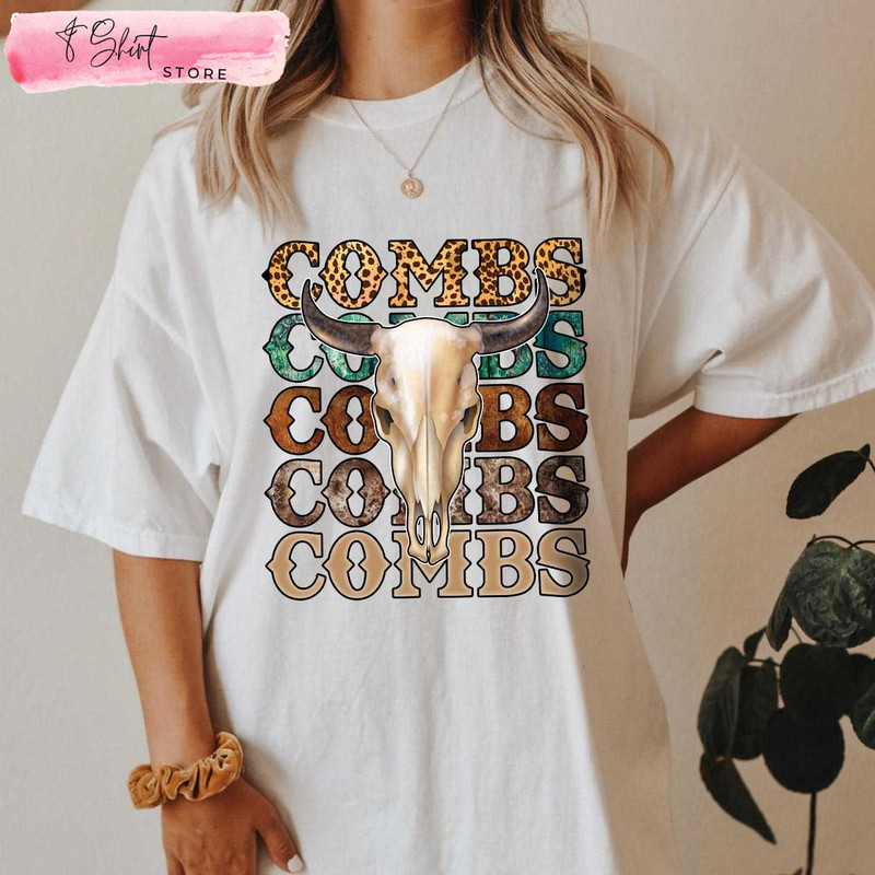 Women Luke Combs Shirt Western Combs Bullhead Country Music - Happy Place for Music Lovers.jpg