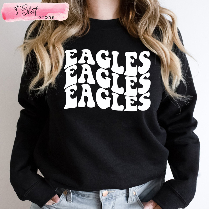Women's Eagles Shirt, Gifts For Eagles Fans - Happy Place for Music Lovers.jpg