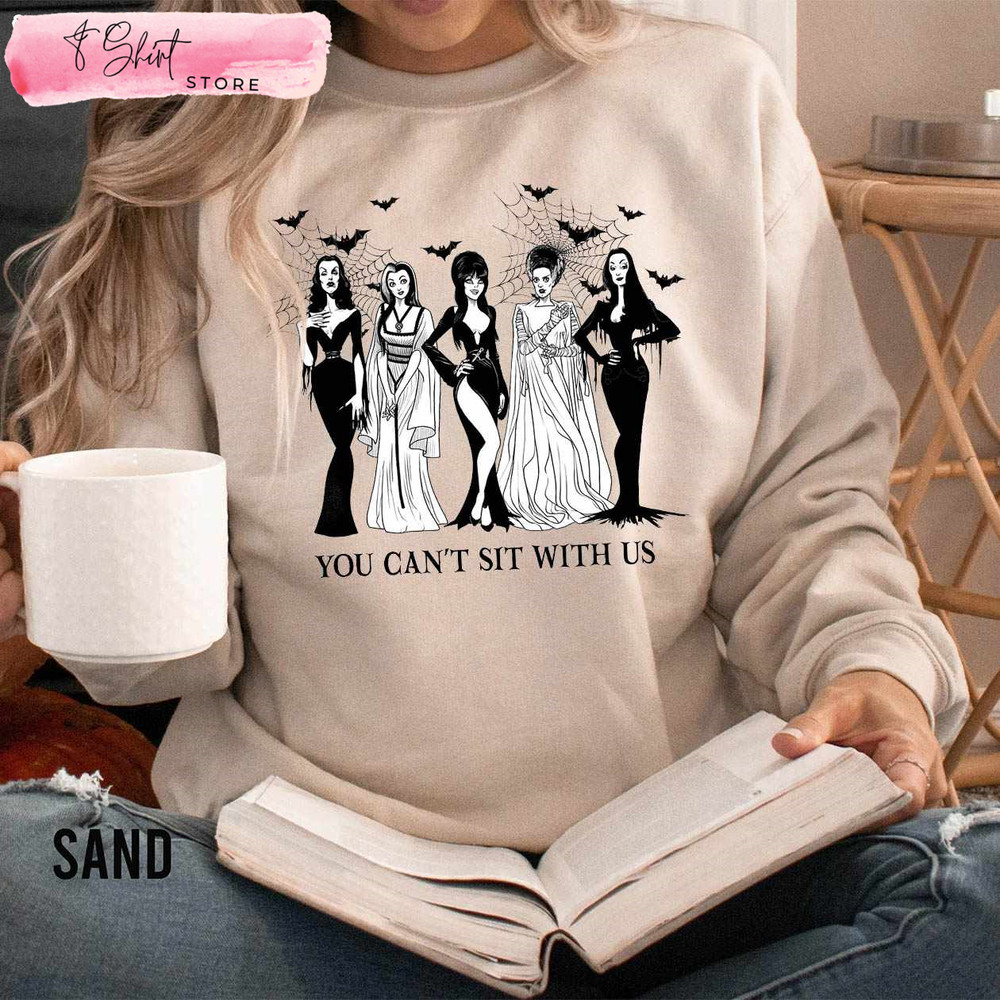 You Can't Sit With Us Halloween Witches Sweatshirt - Happy Place for Music Lovers.jpg
