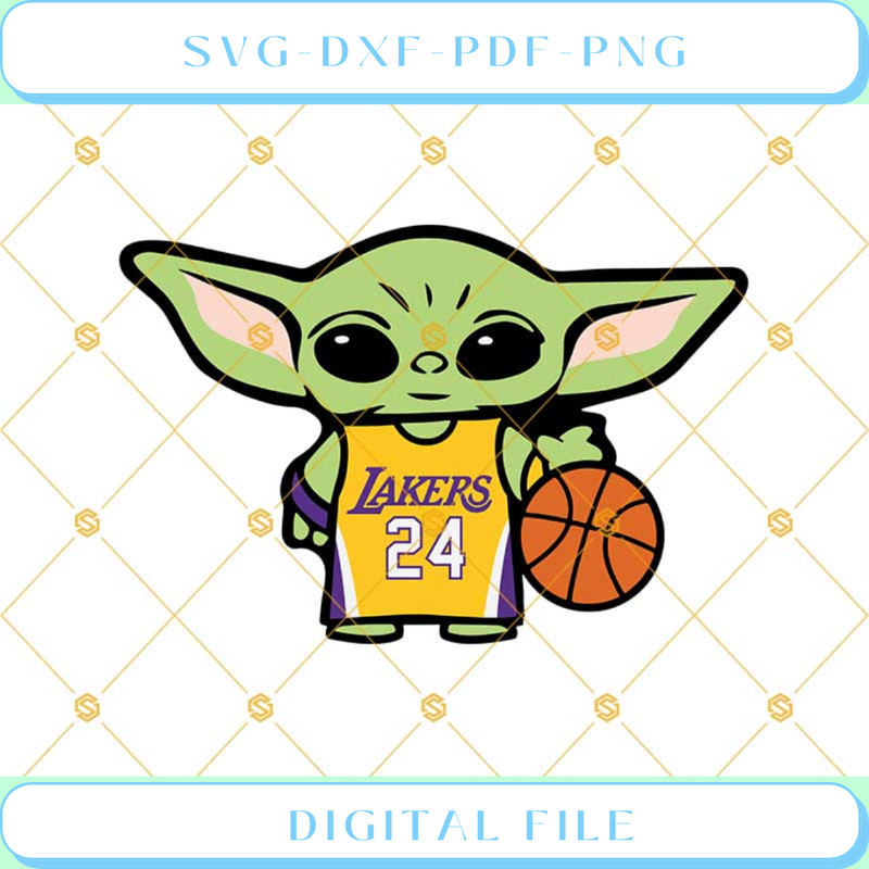 Baby Yoda Lakers Svg NBA Basketball Player Svg, Kobe Bryant Svg - Svgtrendingshop.jpg