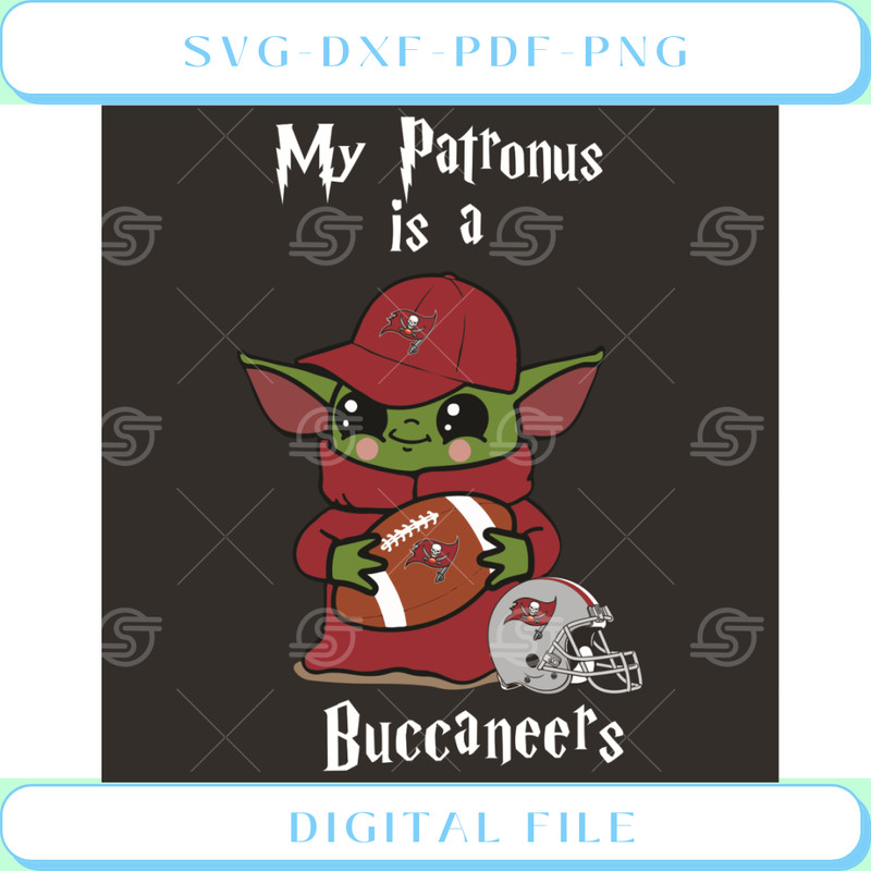 Baby Yoda My Patronus Is A Buccaneers Svg Sport Svg.jpg