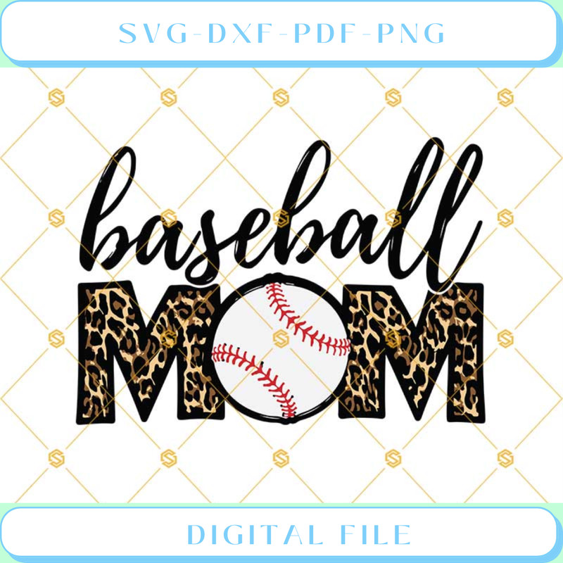 Baseball Mom Svg Leopard Mom Svg.jpg