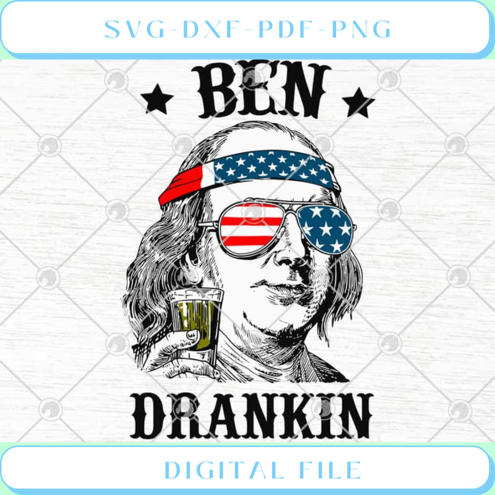 Ben Drankin Benjamin Franklin American Flag Beer 4th Of July Independe.jpg