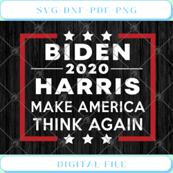 biden 2020 harris make america think again democratic party president