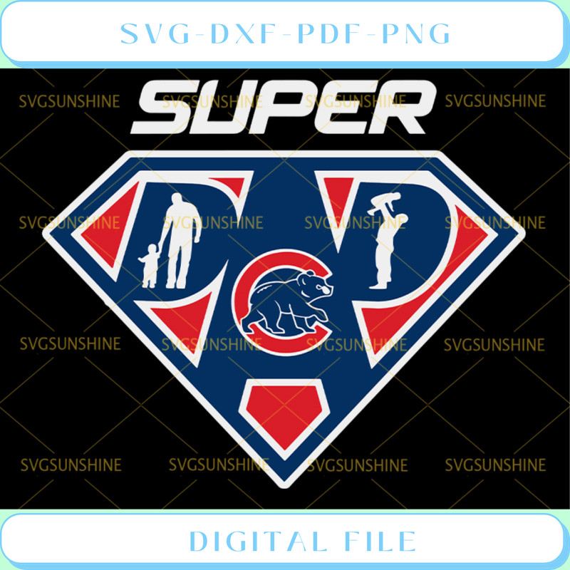 Chicago Cubs SVG  Super man SVG.jpg