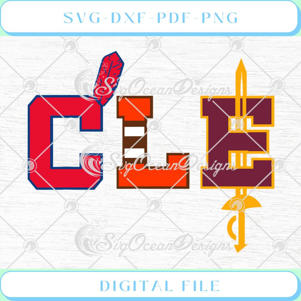 Cleveland Baseball Skyline Home Plate Ohio Cle SVG PNG EPS DXF Cricut .jpg