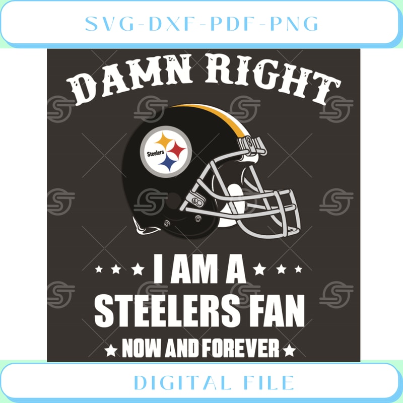 Damn Right I Am A Steelers Fan Now And Forever Svg Sport Svg.jpg