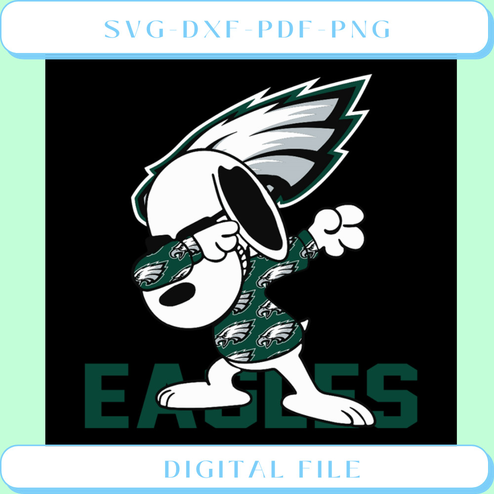 Eagles Dabbing Snoopy Svg, Sport Team Svg, Snoopy Svg, Dabbing Snoopy Svg.png