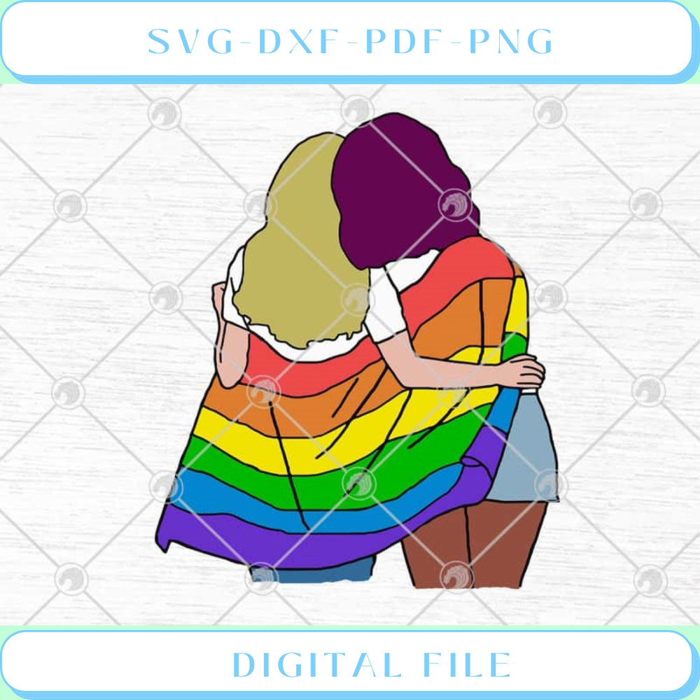 Friends LGBT SVG PNG EPS DXF .jpg