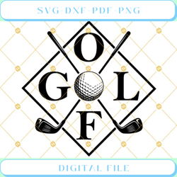 golf svg golf artistic design file, golf ball svg