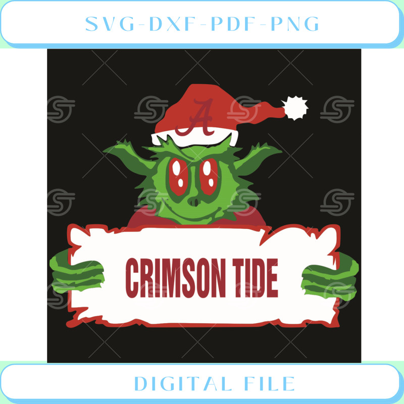 Grinch Crimson Tide Svg Sport Svg, Grinch Svg.jpg