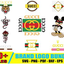 gucci logo bundle svg, fashion brand logo svg