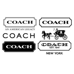 coach logo bundle trending svg