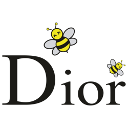 dior kaws bee logo svg, dior bee logo svg
