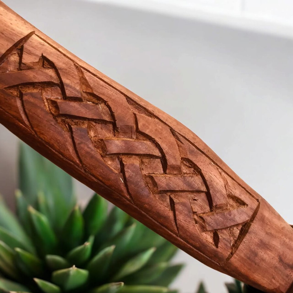 Custom Hand Forged Carbon Steel VIKING AXE With Leather Cover Best GiftViking AxeFree Shipping 2