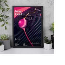 tame impala poster - high quality canvas art print - room decoration - art poster for gift custom poster