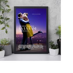 la la land movie - film poster - damien chazelle film - vintage movie print - home wall decor - retro film poster - roma
