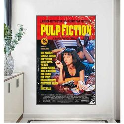 pulp fiction classic movie poster home decor print bar 46
