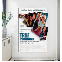 true romance 1993 movie poster classic crime drama romantic film print bar 85