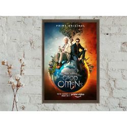 good omens season 1 movie poster - room wall decor - poster art - canvas print