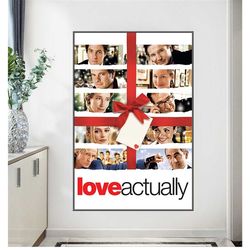 love actually 2003 movie poster classic romantic drama comedy home decor film print bar 84