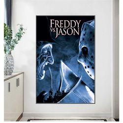 freddy vs. jason 2003 movie poster horror nightmare on elm street wall art print bar 244